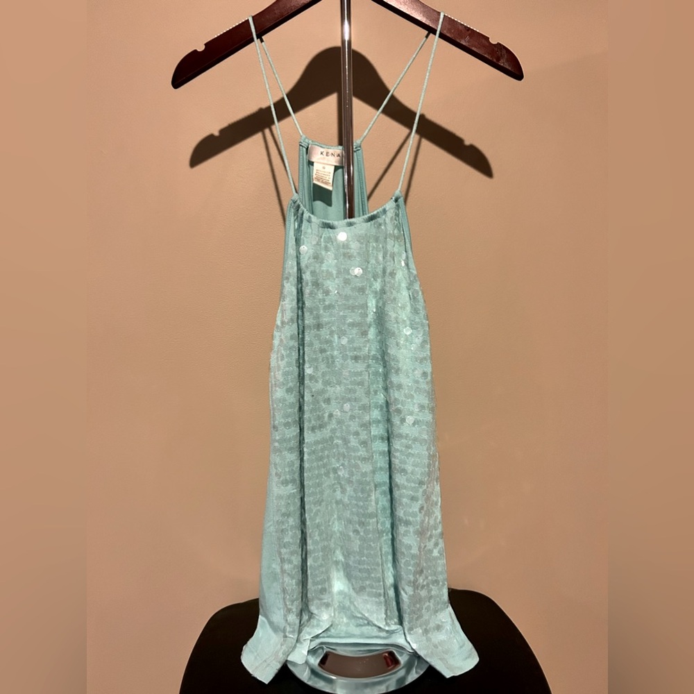 Sequined tank top
